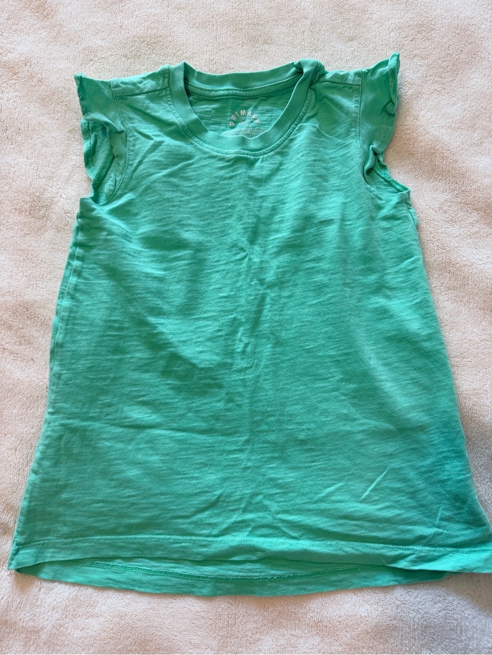 Primary Green Flutter Sleeve Tee